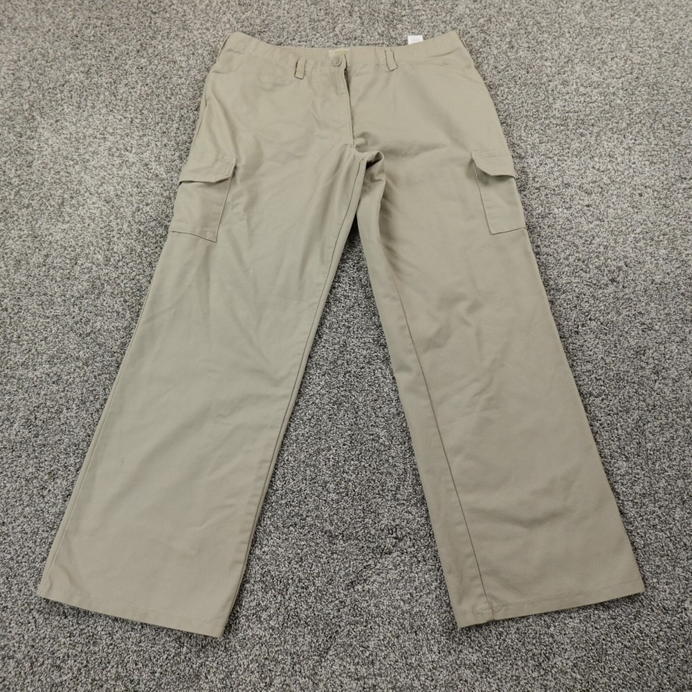 Cintas Pants Womens 12 Beige Khaki Utility Cargo Wide Leg Baggy Workwear Skate‎